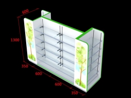 中岛木制货架600